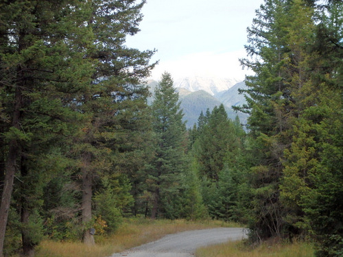 We are high enough in elevation to see snow capped peaks.